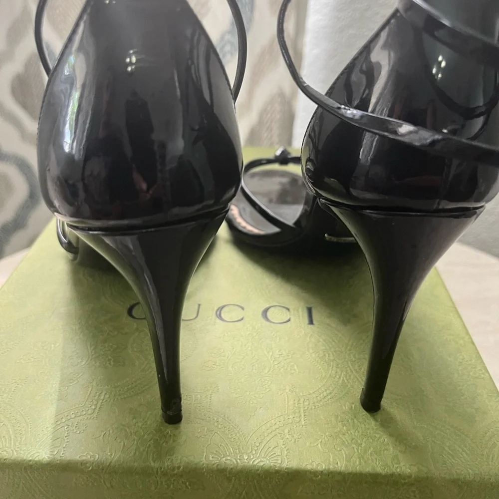 Gucci Black Strappy Heels - Picture 4 of 6